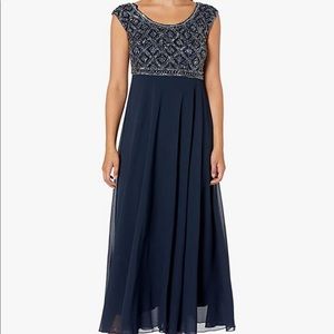 Beautiful Sparkly Navy Blue Formal Dress by JKARA